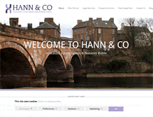 Tablet Screenshot of hannandco.com